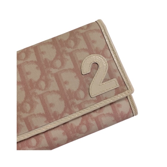 Vintage Rare Y2k pink Dior Monogram Wallet CD - Picture 2 of 9